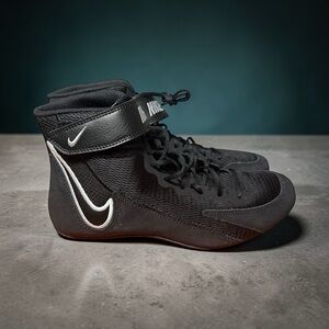 Nike Speed Sweep VIII GS Black Wrestling Shoes Youth Size 6Y Mesh Upper